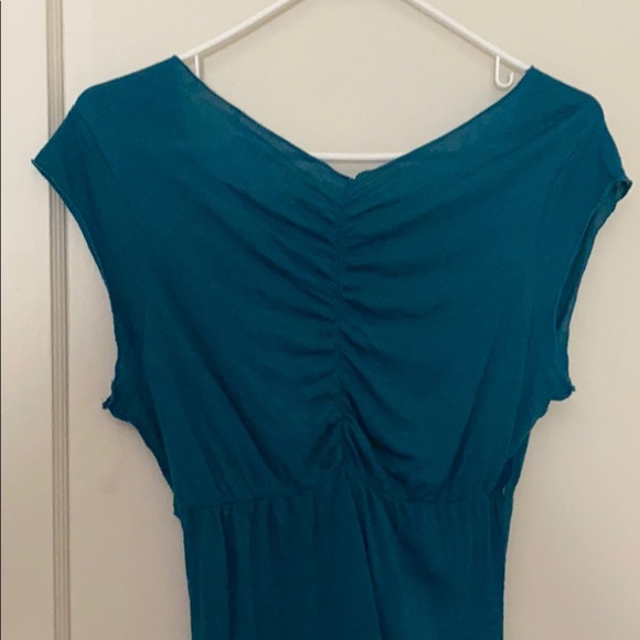 NWOT vintage free people blue v neck shirt size:M - Picture 9 of 10